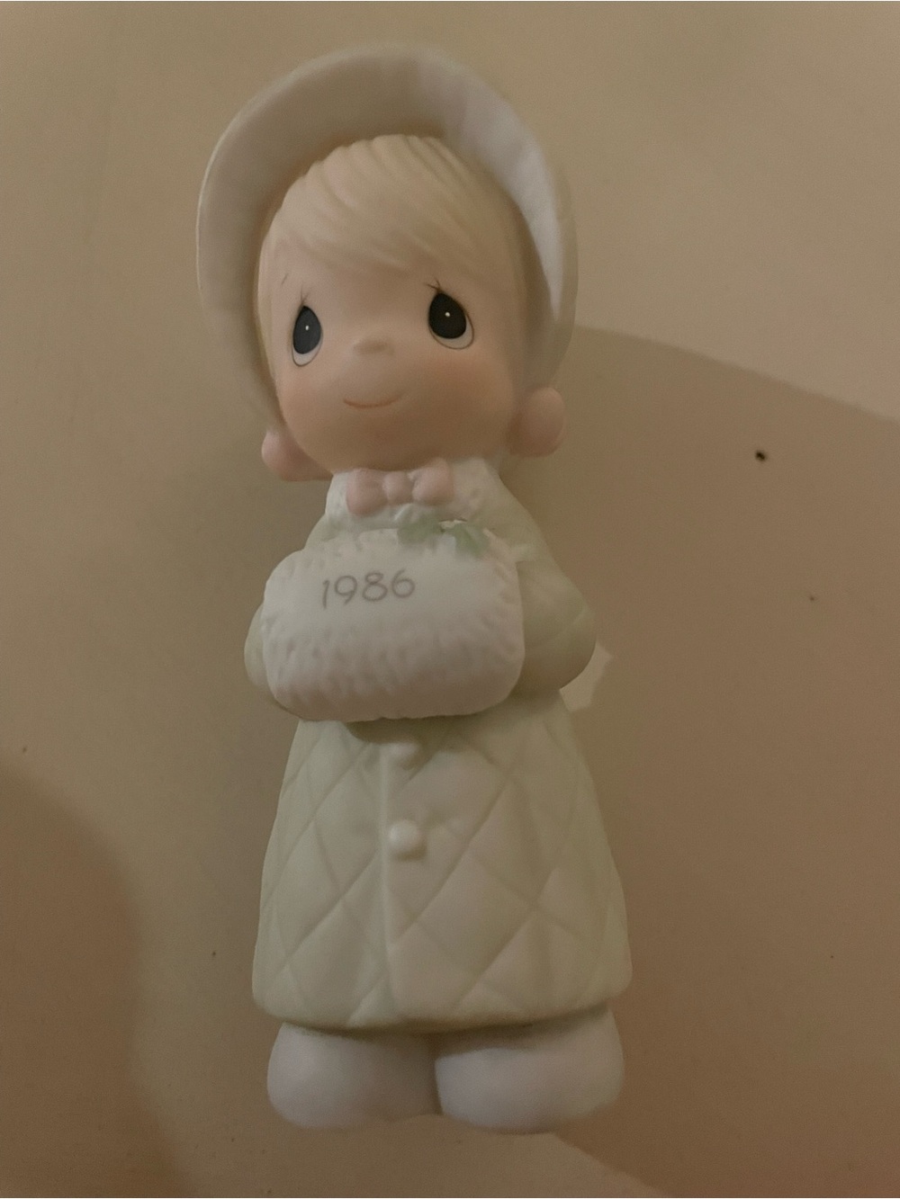 Precious Moments Girl Figurine in Cream and White